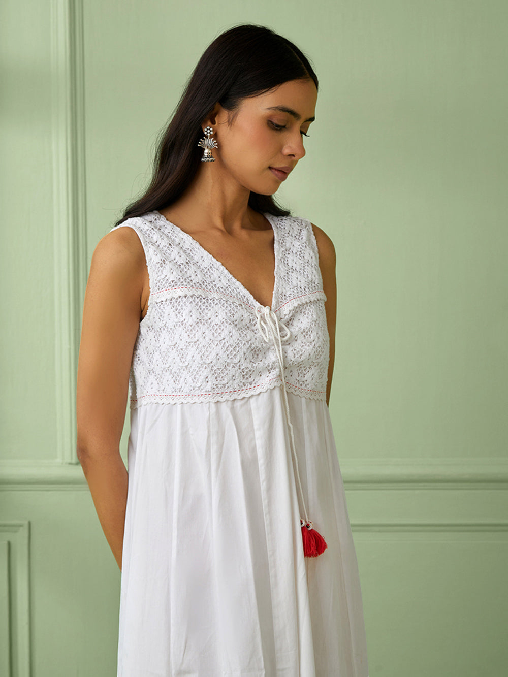 White Cotton Dress