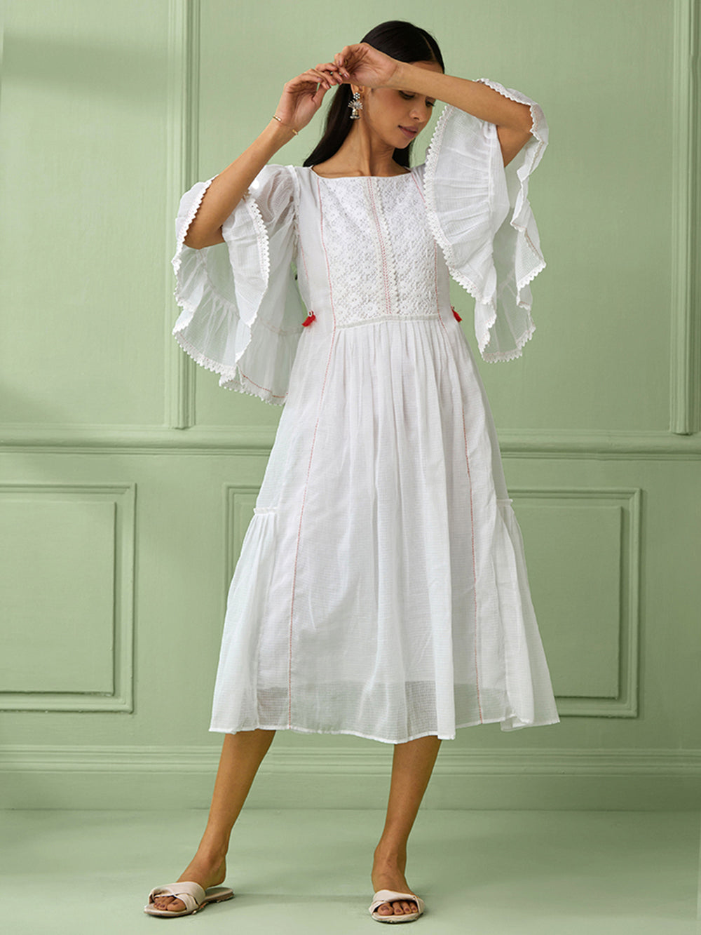 White Cotton Dress