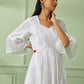 White Cotton Kalidar Dress