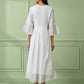 White Cotton Kalidar Dress