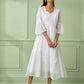 White Cotton Kalidar Dress