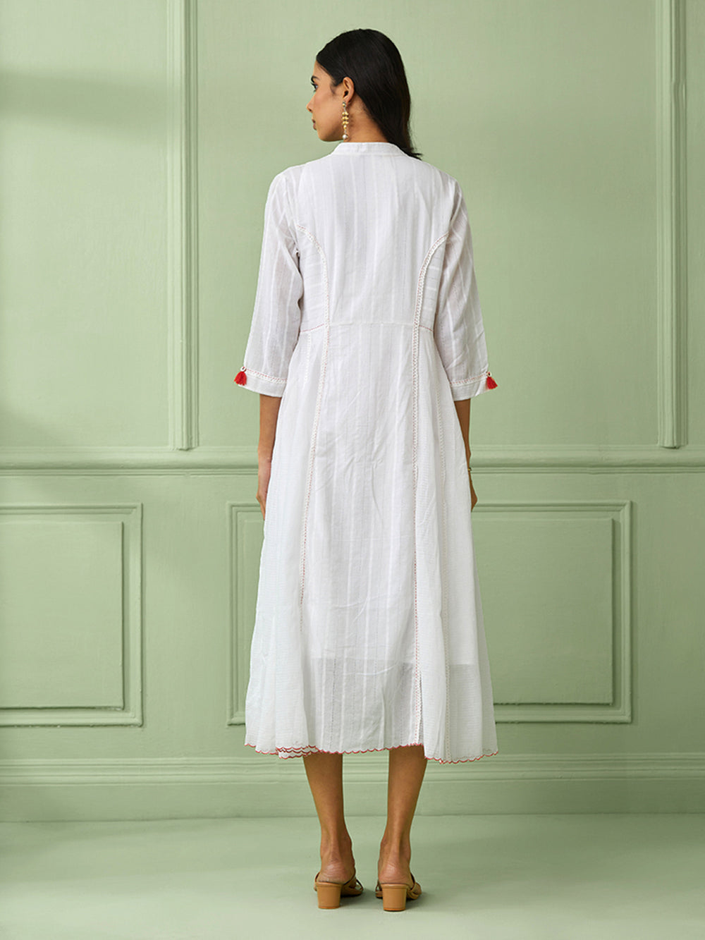 White Cotton Shirt Dress