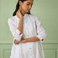 White Cotton Shirt Dress