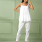 White Cotton Spegatti Top