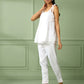 White Cotton Spegatti Top