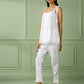 White Cotton Spegatti Top