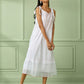 White Cotton Strap Dress