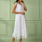 White Cotton Strap Dress