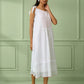 White Cotton Strap Dress