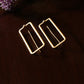 Gold Pleated Earrings