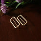 Gold Pleated Earrings