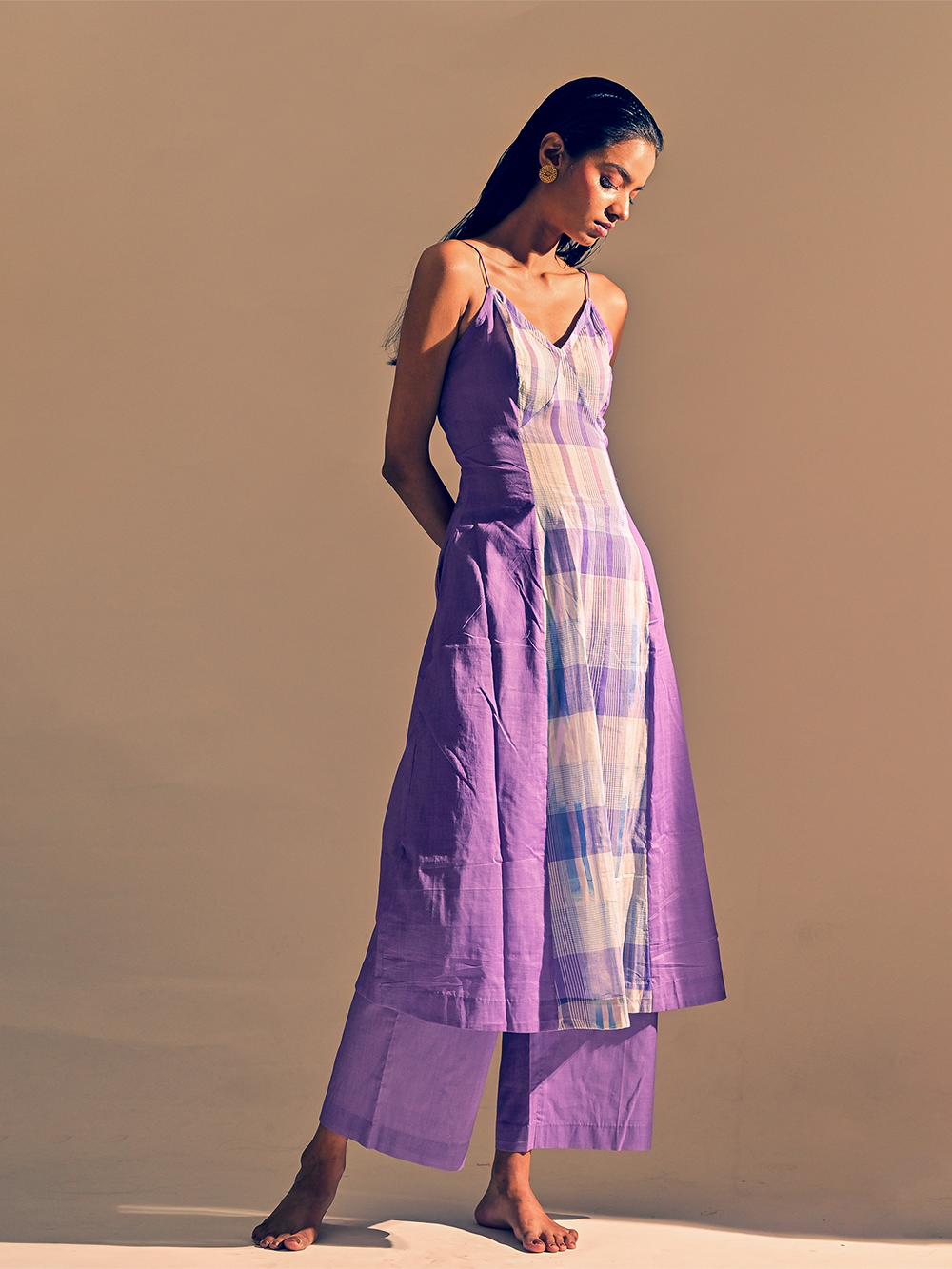 Lavender Cotton  Quartz Dress