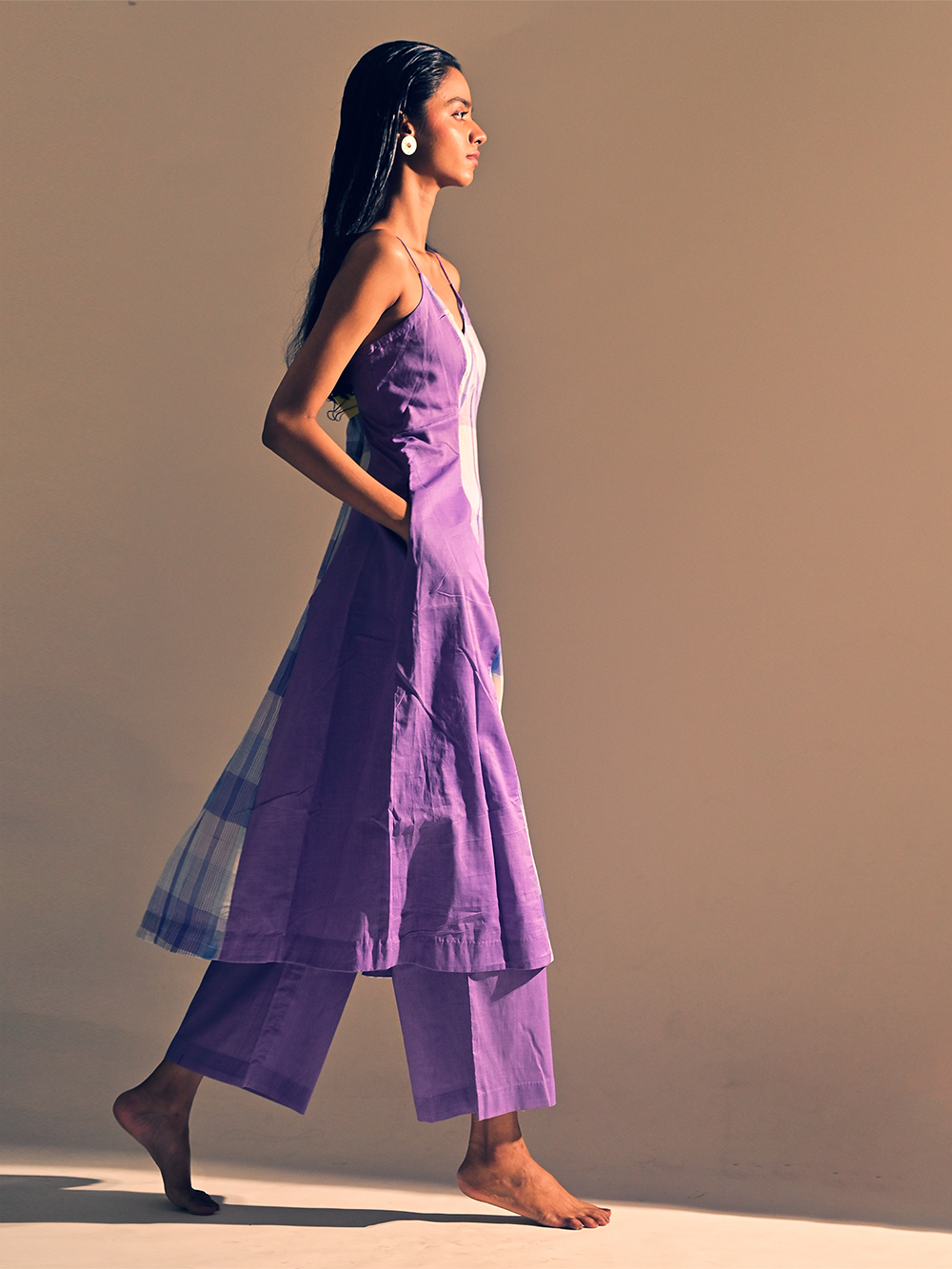 Lavender Cotton  Quartz Dress