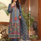 Grey Embroidered Cotton Kurta