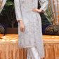 White Printed Chiffon Dupatta