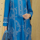 Blue Embroidered Suit - Set of 3