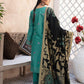 Green Embroidered Cotton Suit - Set of 3