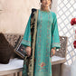 Green Embroidered Cotton Suit - Set of 3