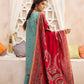 Green Embroidered Cotton Suit - Set of 3
