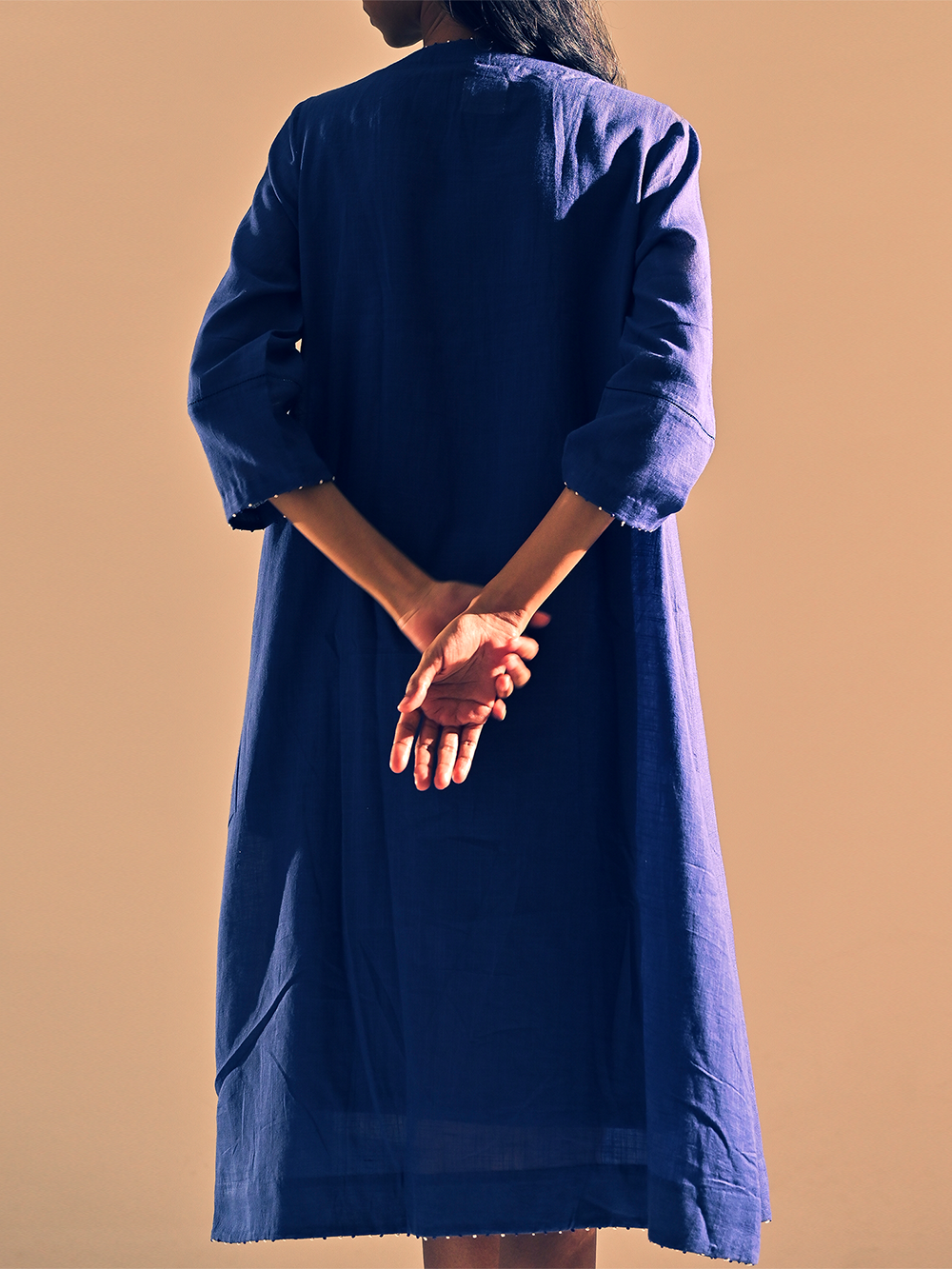 Blue Cotton Tanzanite Tunic