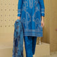 Blue Embroidered Suit - Set of 3