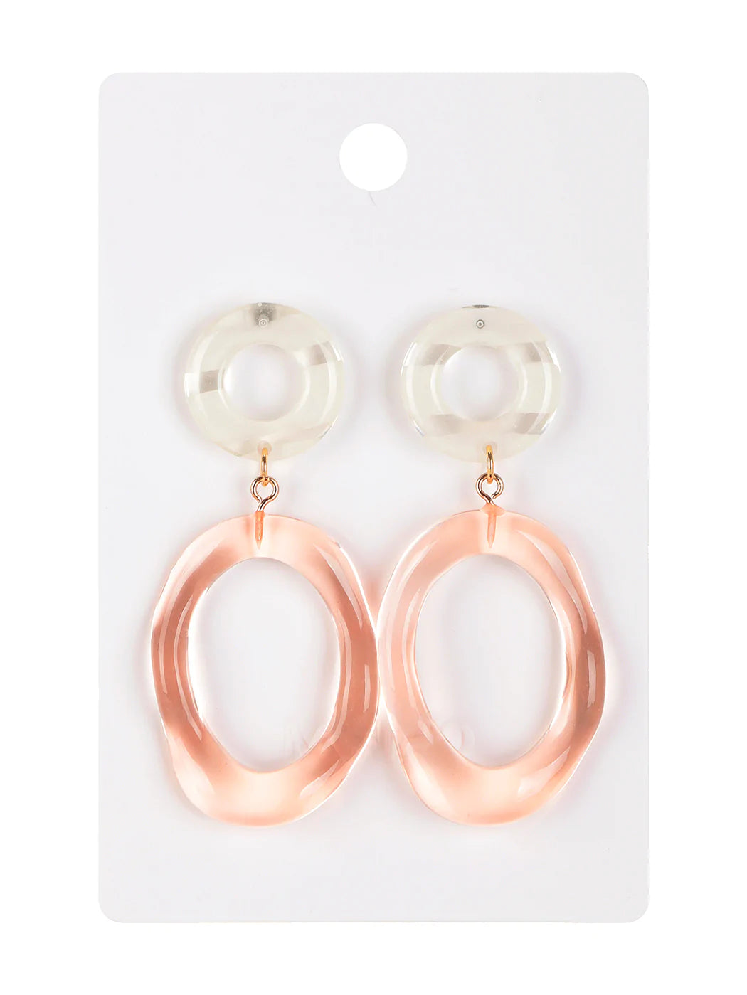 White Brass Earrings