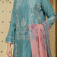 Green Embroidered Cotton Kurta