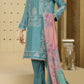 Green Embroidered Georgette Dupatta