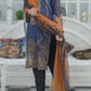 Blue Embroidered Cotton Kurta