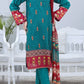 Green Embroidered Cotton Kurta