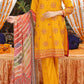 Yellow Embroidered Cotton Kurta