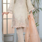 Ivory Embroidered Chanderi Cotton Suit - Set of 3