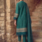 Green Embroidered Cotton Kurta