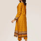 Yellow Embroidered Cotton Kurta