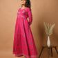 Pink Paisley Printed Cotton Kurta