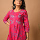 Pink Paisley Printed Cotton Kurta