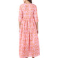 Pink Floral Printed Cotton kurta