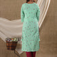 Green Floral Printed Cotton Suit Set