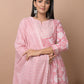 Pink Floral Printed Cotton Suit Set