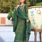 Green Bandhej Printed Cotton Suit Set