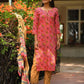 Pink Floral Printed Cotton Suit Set