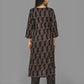 Black Paisley Printed Cotton Suit Set