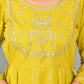 Yellow Zari Embroidery Anarkali Kurta