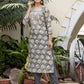 Grey Modal Silk Embroidered Modal Suit Set