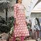 Pink Modal Silk Embroidered Suit Set