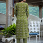 Green Printed Cotton Kurta Pant Set