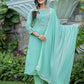 Green Modal Silk Suit Set