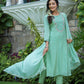 Green Modal Silk Suit Set