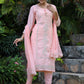 Pink Modal Silk Suit Set