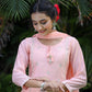 Pink Modal Silk Suit Set